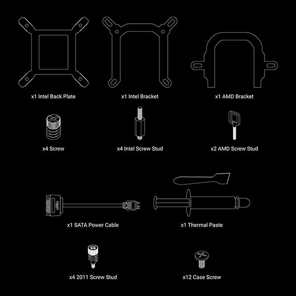 Ant Esports ICE-Flow 360 ARGB 360mm CPU Liquid Cooler (Black)